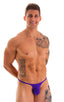 best seller mens sexy swimwear micro bikini royal purple skinz swimsuit; Sunseeker Micro Pouch Half Back Bikini in Royal Purple 2; Sunseeker Micro Pouch Half Ba
