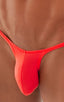most popular mens sexy micro string bikini swimsuit by skinz swimwear in Blazing Orange; Sunseeker Micro Pouch Half Back Bikini in Blazing Orange 2; Sunseeker M