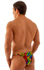 mens super low brazilian bikini in tan through technicolor skinz man swimsuit; Super Low Brazilian Bikini in Tan Through Technicolor, Rear View; Super Low Brazi