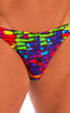 mens imternational male bikini swimsuit brief skinz speedo swimwear in Tan Through Technicolor; Bikini-Brief Swimsuit in Tan Through Technicolor, Rear View; Bik
