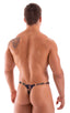 mens swimwear classic t back thong swimsuit in Camouflage; T Back Thong Swimsuit in Camouflage, Rear View; T Back Thong Swimsuit in Camo 4; Special Order Notice