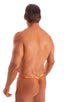 Mens Micro Adjustable G String Swimsuit in Tahitian Sunset 1; Mens Micro Adjustable G String Swimsuit in Tahitian Sunset 2; Mens Micro Adjustable G String Swims
