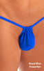 Mens Micro Adjustable G String Swimsuit in Royal Blue Powernet 1; Mens Micro Adjustable G String Swimsuit in Royal Blue Powernet 2; Mens Micro Adjustable G Stri
