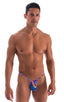 mens sexy g string swimsuit micro thong skinz swimwear in Illumine; Roman G String Swim Thong in Illumine, Rear View; Roman G String Swim Thong in Illumine, Fro