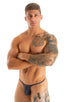 most popular mens sexy micro string bikini swimsuit by skinz swimwear in sheer Shadow Peep Show 1; Sunseeker Micro Pouch Half Back Bikini in Shadow Peep Show 2;