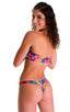 Tanning Bandeau Swimsuit Top in Tahitian Tan Through, Front View; Tanning Bandeau Swimsuit Top in Tahitian Tan Through, Rear Alternative; Tanning Bandeau Swimsu