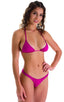 womens whale tail sexy cheeky bikini swimsuit skinz swimwear in Magenta; WhaleTail Thong Bikini Bottom in Magenta, Rear View; WhaleTail Thong Bikini Bottom in M