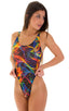 baywatch womens one piece swimsuit high cut skinz swimwear in Tan Through Rave Up; Baywatch One Piece Swimsuit in Tan Through Rave Up, Rear View; Baywatch One P