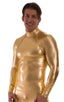 RG3 - Mens Swim Skin Rash Guard - Metallics 5812 Metallic liquid gold - Skinzwear