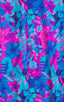 tahitian floral raspberry aqua blue print for swimwear in stretch nylon lycra; Tahitian Magenta/Aqua 2; Tahitian Magenta/Aqua Fabric
