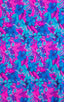tahitian floral raspberry aqua blue print for swimwear in stretch nylon lycra; Tahitian Magenta/Aqua 2; Tahitian Magenta/Aqua Fabric