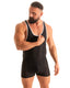 SPB - Men’s Wrestling - Style Racerback Bodysuit - Solid 2556 Black peep show - Skinzwear