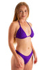 T1 - Womens Classic Triangle Bikini Top - Solids 3453 Royal purple - Skinzwear