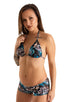 T1 - Womens Classic Triangle Bikini Top - Tan Through 4750 Aqua leopard - Skinzwear