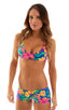 T11 - Womens Swim and Sport Fun Top - Prints 4109 Hawaiian floral - Skinzwear
