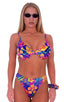 T12 - Womens Full Cup Underwire Swimsuit Top - Prints 4109 Hawaiian floral - Skinzwear