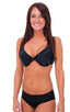 T12 - Womens Full Cup Underwire Swimsuit Top - Solids 6407 Black - Skinzwear