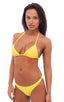 T21 - Womens Brazilian Triangle Bikini Top - Bright Solid 4405 Sunshine yellow - Skinzwear