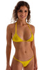 T21 - Womens Brazilian Triangle Bikini Top - Bright Solid 4405 Sunshine yellow - Skinzwear