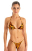 T21 - Womens Brazilian Triangle Bikini Top - Prints 3150 Zebra - Skinzwear