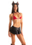 T21 - Womens Brazilian Triangle Bikini Top - Solid Semi Sheer