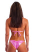 T21 - Womens Brazilian Triangle Top - Metallics 9819 Bubblegum - Skinzwear