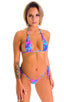 T36 - Womens Teardrop Bikini Top - Prints 2164 Tahitian magenta - Skinzwear