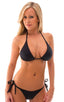 T43 - Womens Shaped Triangle Swimsuit Top - Solids 6407 Black - Skinzwear