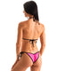 T51 - Womens Inciter2 Bikini Top - Solid Sheer Semi Sheer 9885 - 6407 Siren pink - Black - Skinzwear