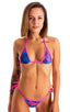 T51 - Womens Inciter2 Bikini Top - Tan Through 3750 - 3452 Bora bora - Fuchsia - Skinzwear
