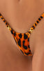 T53CN101G - Womens Maximum Tanning Triangle Top with Gold Ornaments - Prints 3554 Wild tiger - Skinzwear