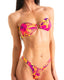 T60 - Women’s Bandeau Tie Bikini Top - Prints 8163 - 9855 Tahitian sunset - Solar flare - Skinzwear