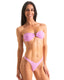 T60 - Women’s Bandeau Tie Bikini Top - Solids 9877 Amethyst Blush - Skinzwear