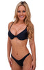 T8 - Womens Underwire push up top - Solids 6407 Black - Skinzwear
