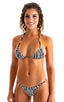 womens sexy swimsuit scunchie butt brazilian bikini puckered swimwear in Mini Zebra; Brazilian Pucker Butt Bikini Bottom in Mini Zebra 2; Brazilian Pucker Butt 