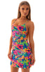 womens sleeveless flare dress sexy swimsuit beach tiki bar cover up in hawaii floral; Cover Up Mini Dress in Tahitian Floral 2; Cover Up Mini Dress in Tahitian 