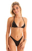 Womens High Cut Thong Swimsuit in Mystique Black 1; Womens High Cut Thong Swimsuit in Mystique Black 2; Womens High Cut Thong Swimsuit in Mystique Black 3; Wome