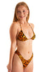 Womens Moderate High Cut Bikini Bottom in Golden Leopard 1; Womens Moderate High Cut Bikini Bottom in Golden Leopard 2; Womens Moderate High Cut Bikini Bottom i