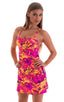 D8 - Womens Cover up Mini Dress - Prints