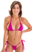 Maximum Tanning Triangle Top in Fuchsia 1; Maximum Tanning Triangle Top in Fuchsia 2; Maximum Tanning Triangle Top in Fuchsia 3; Maximum Tanning Triangle Top in