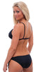 Fitted Tie Front Triangle Swimsuit Top, Front Alternative; Fitted Tie Front Triangle Swimsuit Top, Rear Alternative; Fitted Tie Front Triangle Swimsuit Top, Fro