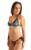Womens Cheekini Scrunchie Swimsuit Bottom in Tan Through Neon Ferns 1; Womens Cheekini Scrunchie Swimsuit Bottom in Tan Through Neon Ferns 2; Womens Cheekini Sc