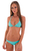 Surfer Girl Swimsuit Bottom in Aquamarine, Front View; Surfer Girl Swimsuit Bottom in Aquamarine, Rear View; Surfer Girl Swimsuit Bottom in Aquamarine, Front Al