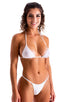 womens swimwear best seller skinny micro brazilian bikini skinz swimsuit in sheer white; Skinny Side Rio Bikini Bottom in Super Thin Skinz White 2; Skinny Side 