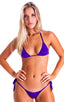 womens sexy side tie cheeky scrunchie bikini swimsuit skinz brazilian swimwear in Royal Purple ; Side Tie Scrunch Bottom in Royal Purple 2; Side Tie Scrunch Bot