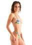 T21 - Womens Brazilian Triangle Bikini Top - Tan Through