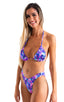 Womens Moderate High Cut Bikini Bottom in Painted Leaves 1; Womens Moderate High Cut Bikini Bottom in Painted Leaves 2; Womens Moderate High Cut Bikini Bottom i