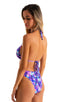 Womens Moderate High Cut Bikini Bottom in Painted Leaves 1; Womens Moderate High Cut Bikini Bottom in Painted Leaves 2; Womens Moderate High Cut Bikini Bottom i