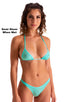 B51 - Womens Low Cut Thong - Solid Sheer Semi Sheer