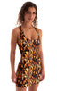 womens sexy mini dress bodycon rock star club sleeveless micro dresses in sheer tiger print; Micro Mini Dress in Super Thin Skinz Wild Tiger 2; Micro Mini Dress